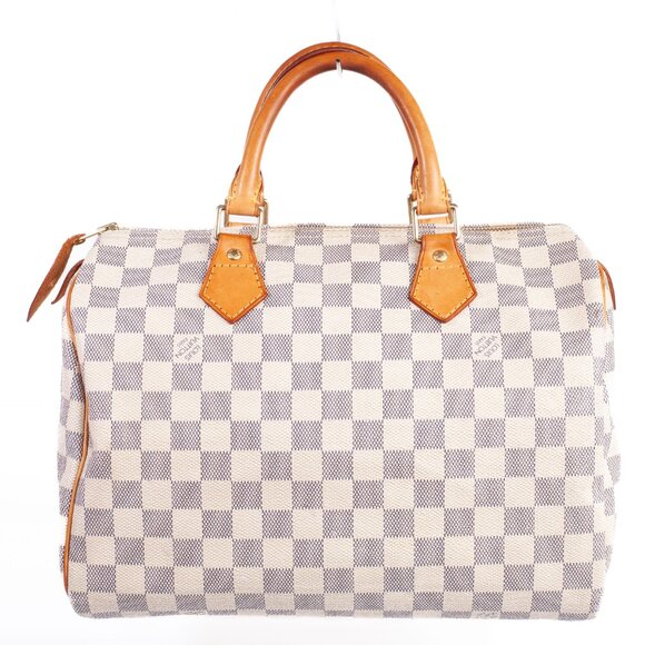 Authentic Louis Vuitton Damier Azur Canvas Speedy 30 Handbag - Picture 2 of 6